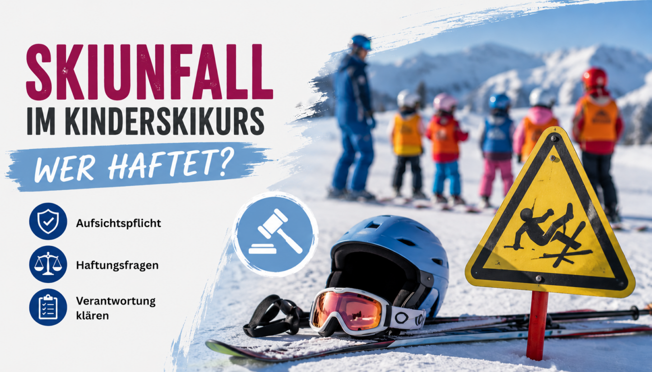 Skikurs Skiunfall Kinder Haftung