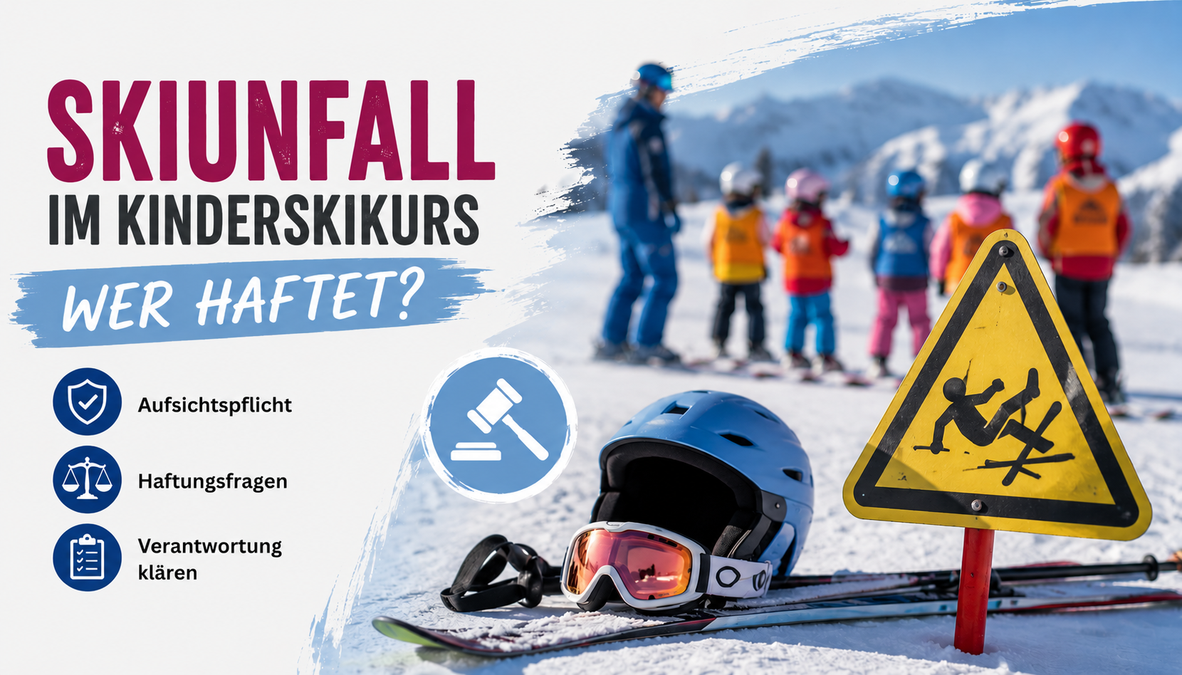 Skikurs Skiunfall Kinder Haftung